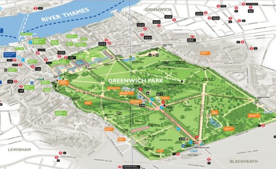 Greenwich Park Map London
