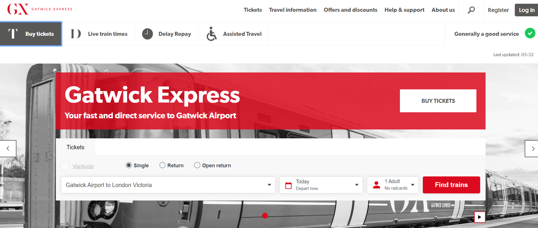 Gatwick Express in UK