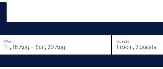 Eurostar Hotel book a ticket form