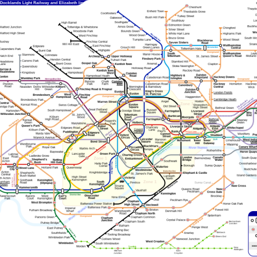 Transport for London (TFL) Route Map