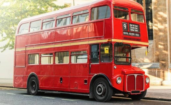 Free rides are available on vintage London buses