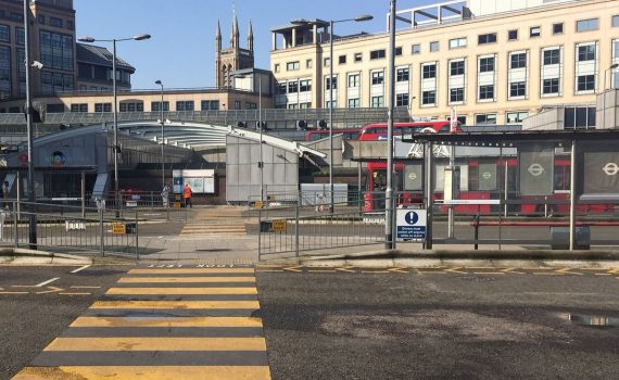 Hammersmith Bus Station in London