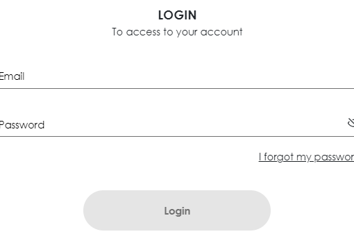 Dior Login Form