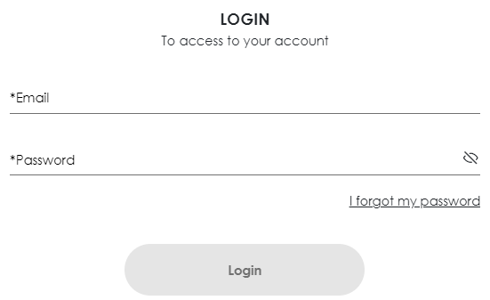 Dior Login Form
