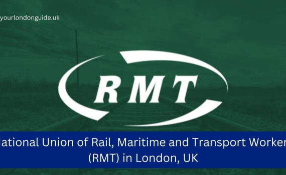 National Union of Rail, Maritime and Transport Workers (RMT) in London, UK