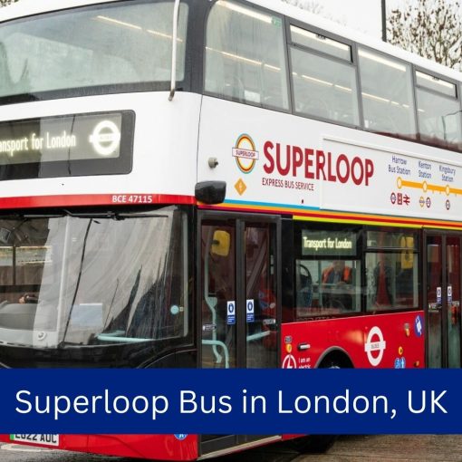 Superloop Bus in London, UK