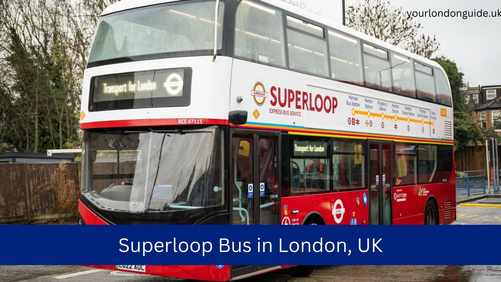 Superloop Bus in London, UK