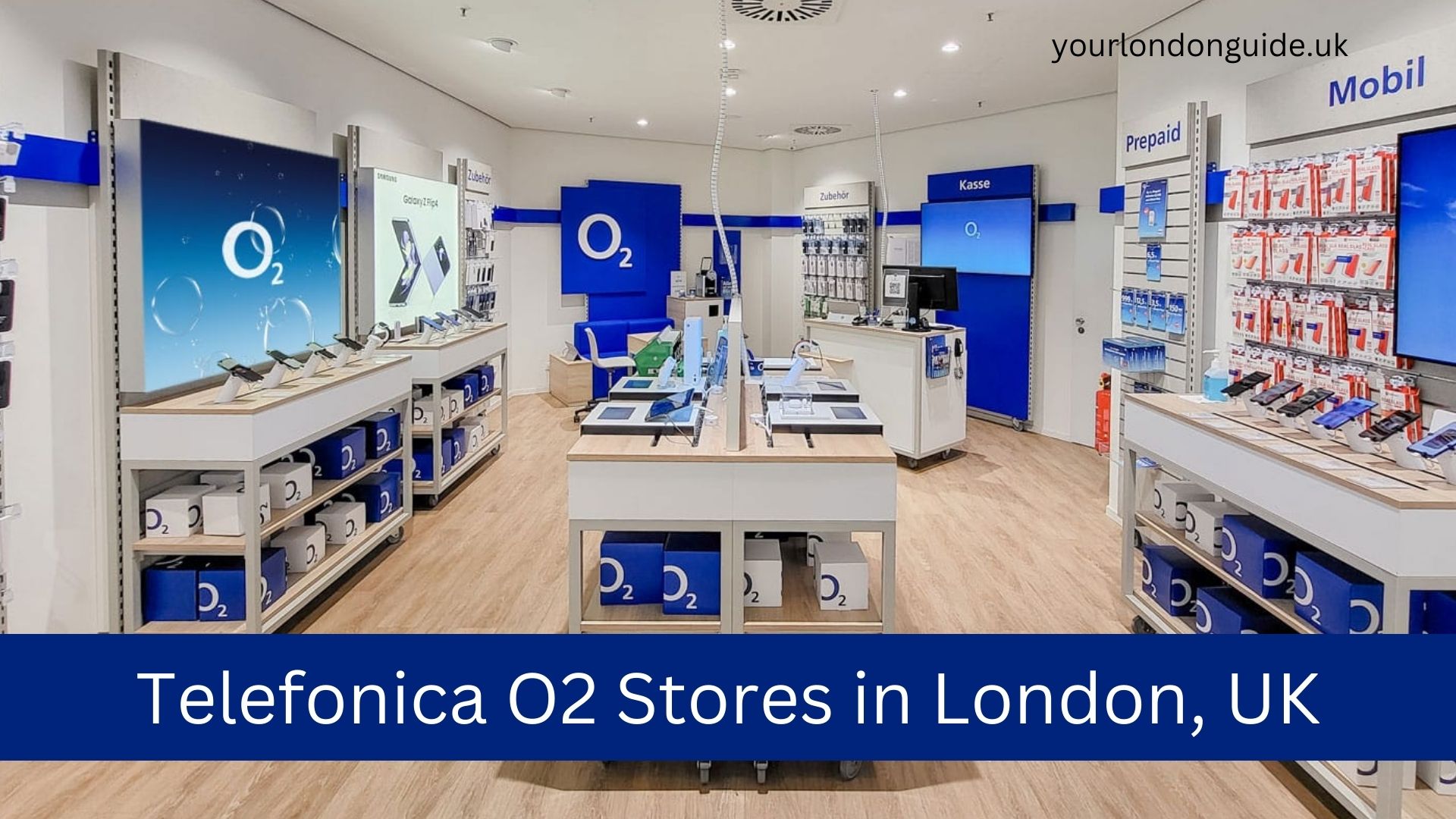 Telefonica O2 Stores in London, UK