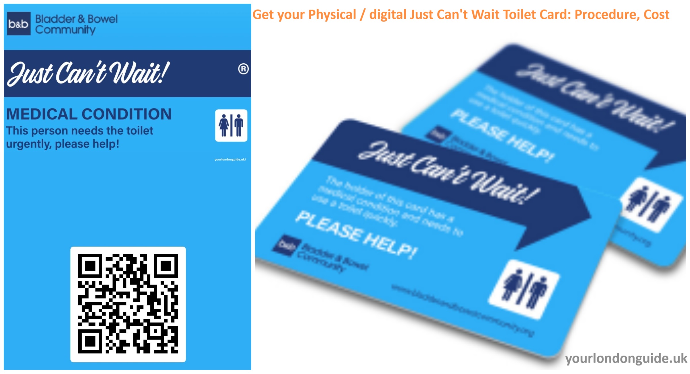 Just Cant Wait Toilet Card-Pass UK